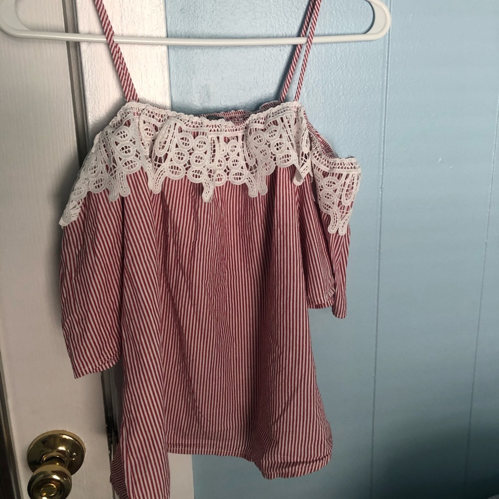 Charlotte Russe Cold Shoulder Top